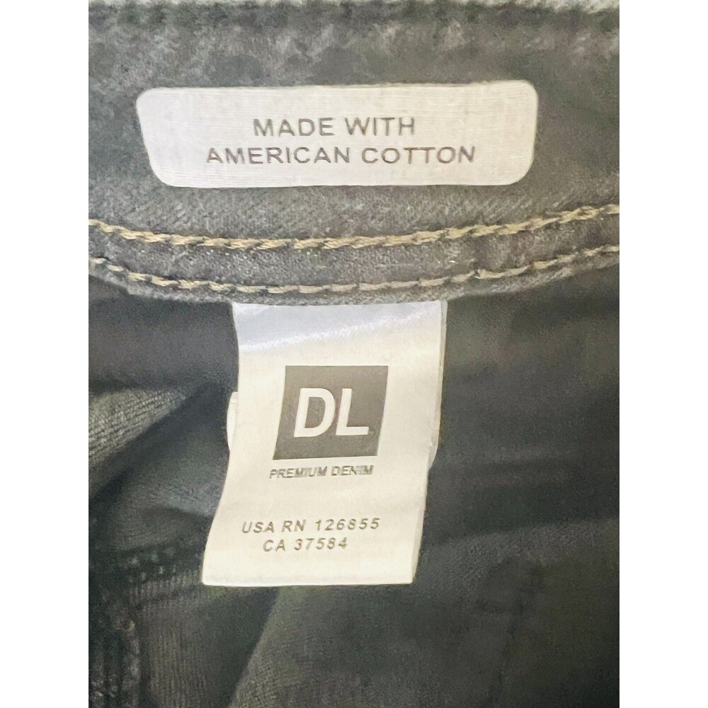 DL1961 Size 29 Florence Instasculpt Dahlia Printed Black Denim - Picture 9 of 11